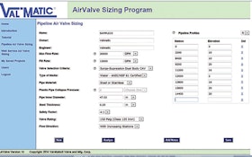 Val-Matic AirValve Sizing software